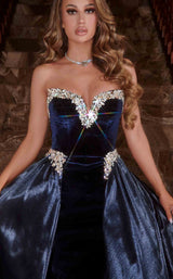 3 of 4 Portia and Scarlett PS22041 Dress Navy