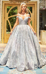 1 of 2 Portia and Scarlett PS22057 Dress Silver