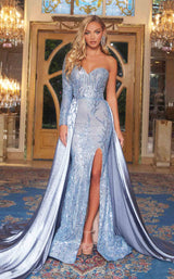 1 of 3 Portia and Scarlett PS22060 Dress Blue