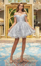 1 of 2 Portia and Scarlett PS22071 Dress Silver