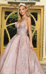3 of 3 Portia and Scarlett PS22076 Dress Rose-Gold
