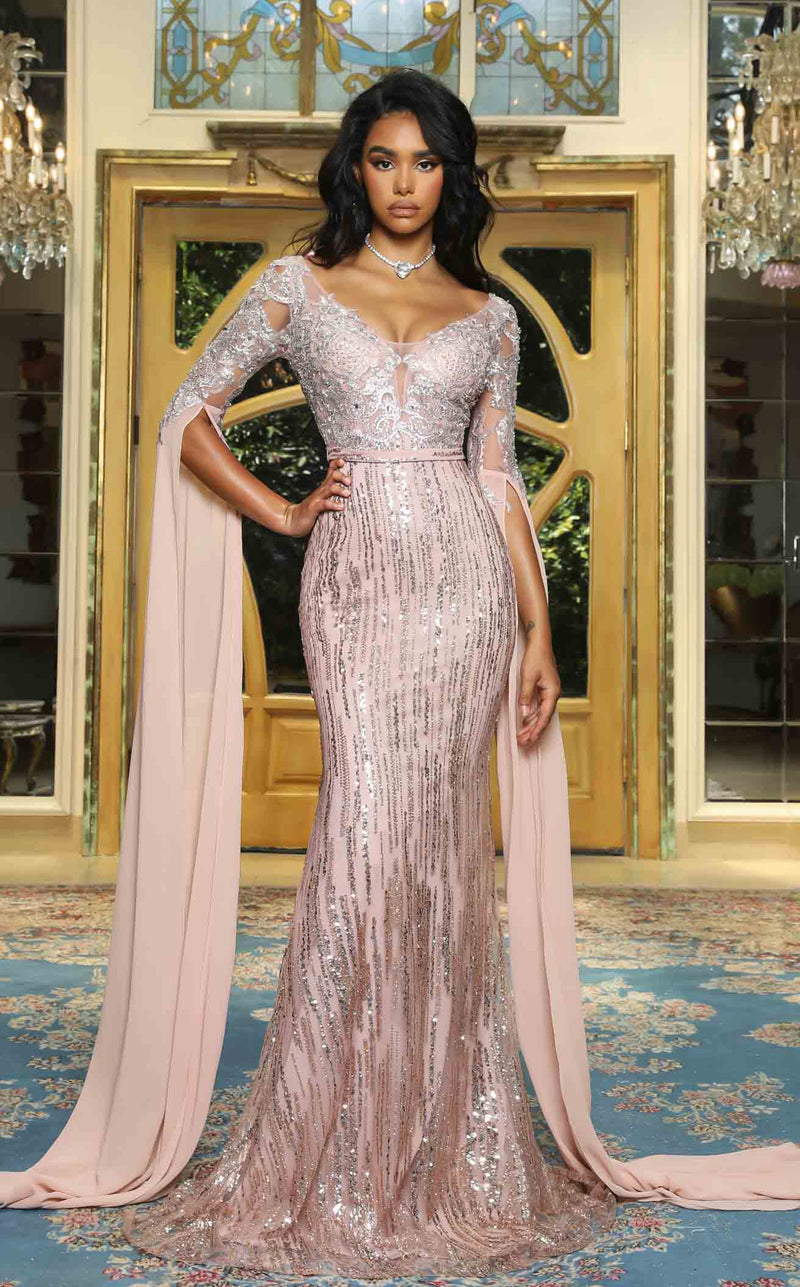 Portia and Scarlett PS22168 Dress Rose-Gold