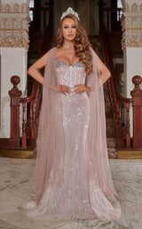 1 of 3 Portia and Scarlett PS22181 Dress Light-Pink