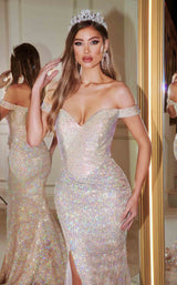 3 of 3 Portia and Scarlett PS22231 Dress Nude-Ab