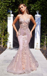 1 of 2 Portia and Scarlett PS22247 Dress Peach-Pink