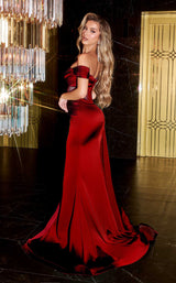 7 of 11 Portia and Scarlett PS22549 Dress Deep-Red