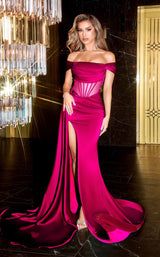 5 of 11 Portia and Scarlett PS22549 Dress Hot-Pink