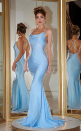 1 of 2 Portia and Scarlett PS22806 Dress Powder-Blue