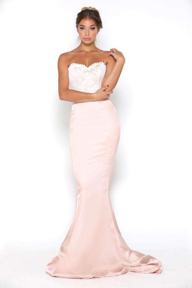Portia and Scarlett Glamour Gown Blush Ivory