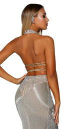 9 of 9 Portia and Scarlett PS4039C Silver/Nude