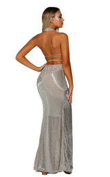 5 of 9 Portia and Scarlett PS4039C Silver/Nude