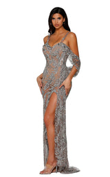 2 of 7 Portia and Scarlett PS4058C Silver/Nude