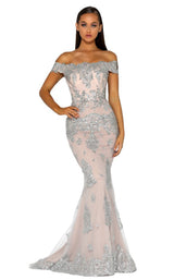 1 of 2 Portia and Scarlett PS5019 Silver/Nude