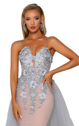 6 of 7 Portia and Scarlett PS6012 Silver/Nude