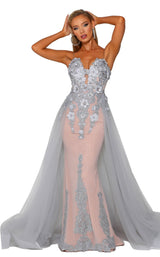 1 of 7 Portia and Scarlett PS6012 Silver/Nude