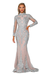 1 of 7 Portia and Scarlett PS6024 Silver/Nude