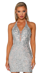 5 of 7 Portia and Scarlett PS6025 Silver/Nude