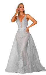 2 of 19 Portia and Scarlett PS6027S Silver/Nude