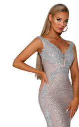 8 of 9 Portia and Scarlett PS6075 Silver/Nude