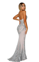 4 of 7 Portia and Scarlett PS6076 Silver/Nude