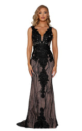 1 of 7 Portia and Scarlett PS6082 Black-Nude