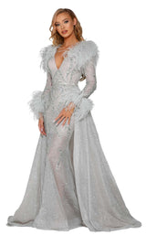 2 of 7 Portia and Scarlett PS6092 Silver-Nude