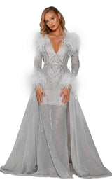 1 of 7 Portia and Scarlett PS6092 Silver-Nude