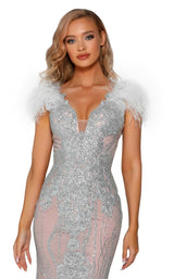 5 of 7 Portia and Scarlett PS6095 Silver/Nude