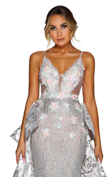 6 of 9 Portia and Scarlett PS6098S Silver/Nude