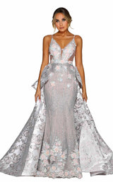 1 of 9 Portia and Scarlett PS6098S Silver/Nude