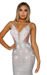 5 of 7 Portia and Scarlett PS6098 Silver/Nude
