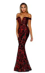 2 of 7 Portia and Scarlett PS6100 Black/Red