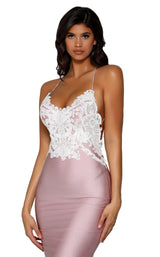 6 of 7 Portia and Scarlett PS6302 Mauve-Ivory