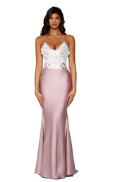 1 of 7 Portia and Scarlett PS6302 Mauve-Ivory