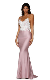 2 of 7 Portia and Scarlett PS6302 Mauve-Ivory