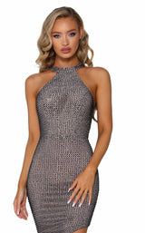 5 of 7 Portia and Scarlett PS6333 Navy/Nude