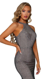 6 of 7 Portia and Scarlett PS6333 Navy/Nude