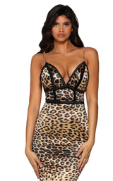 5 of 7 Portia and Scarlett PS6404 Leopard-Print