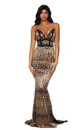 1 of 7 Portia and Scarlett PS6404 Leopard-Print