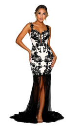 1 of 7 Portia and Scarlett PS6421 Black-Nude