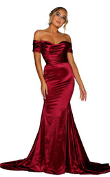 1 of 5 Portia and Scarlett PS6424 Deep Red