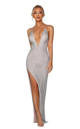 1 of 9 Portia and Scarlett PS6433 Silver/Nude