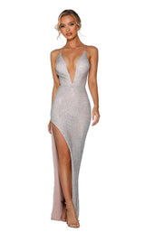 2 of 9 Portia and Scarlett PS6433 Silver/Nude