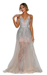 1 of 7 Portia and Scarlett PS6503 Silver/Nude