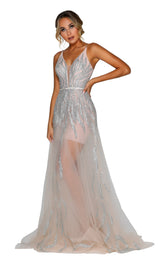 2 of 7 Portia and Scarlett PS6503 Silver/Nude