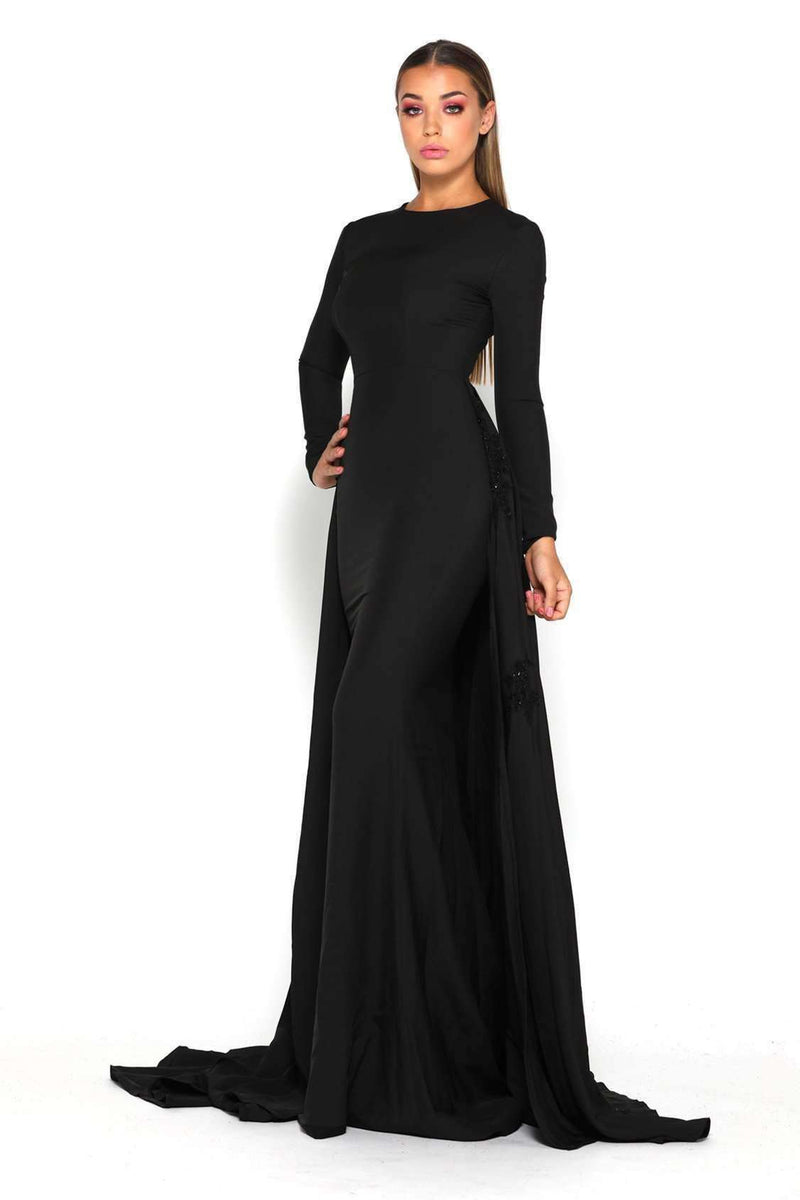 portia and scarlett long sleeve dress Portia & Scarlett 1702 Long Sleeve 0 / NAVY