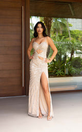 1 of 7 Primavera Couture 12104 Nude/Silver