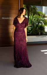 2 of 4 Primavera Couture 13124 Burgundy