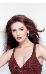 5 of 9 Primavera Couture 3015 Burgundy