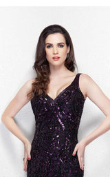 4 of 7 Primavera Couture 3036 Black-Plum